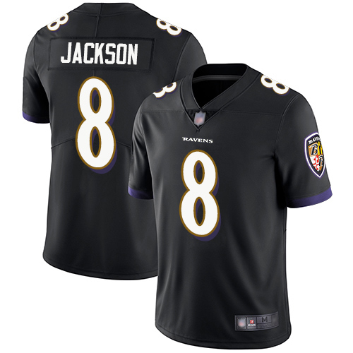 Baltimore Ravens Limited Black Men Lamar Jackson Alternate Jersey NFL Football #8 Vapor Untouchable